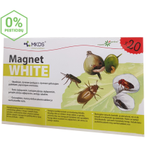 MINI Magnet white (20X12 cm) – obuolinių ir slyvinių pjūklelių, paprastųjų avietinukų gaudyklės, 20 vnt